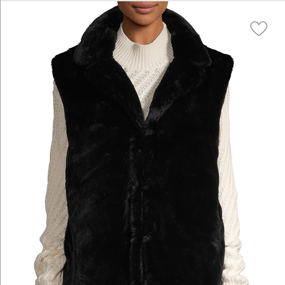 NWT Short Faux Fur Vest